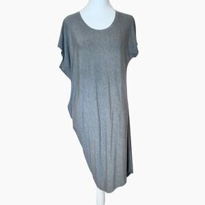 ATHLETA SUNLOVER HILO ASYMMETRICAL TUNIC DRESS HEATHER GRAY SIZE SMALL